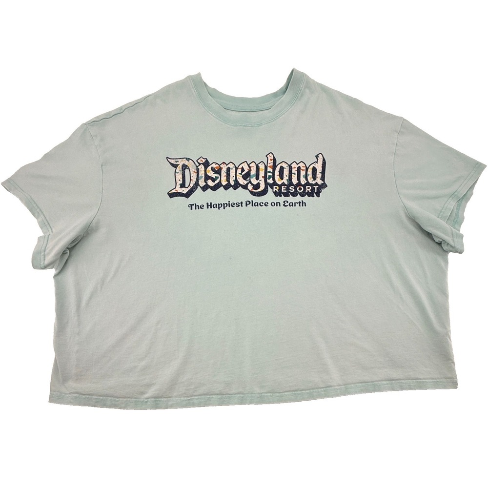 Disneyland Resort T Shirt 3X Mint Green Disney Parks Happiest Place on Earth Tee
